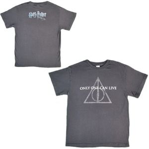 Harry Potter & The Deathly Hallows Part 2 Shirt Medium Only One Can Live